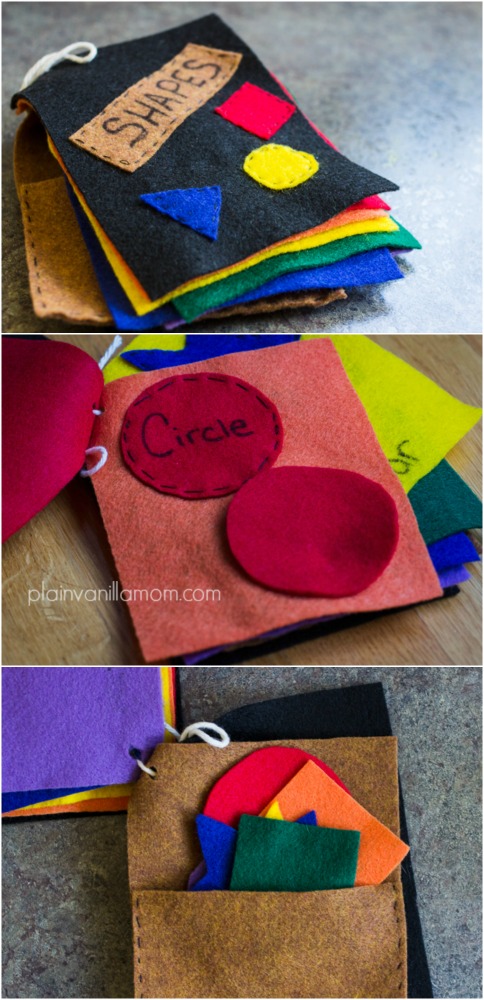 felt shapes book