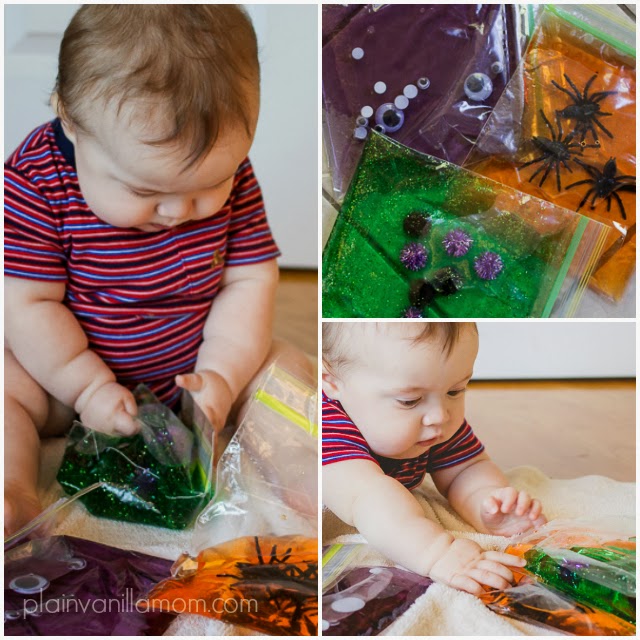 Halloween Sensory Bags for Babies & Toddlers